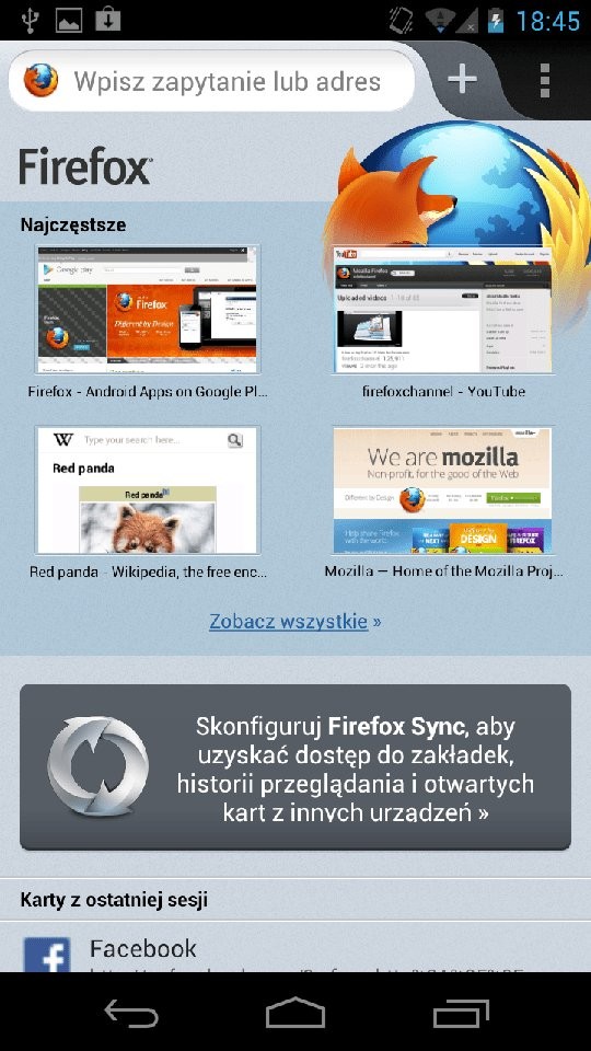 Znacznie lepszy mobilny Firefox