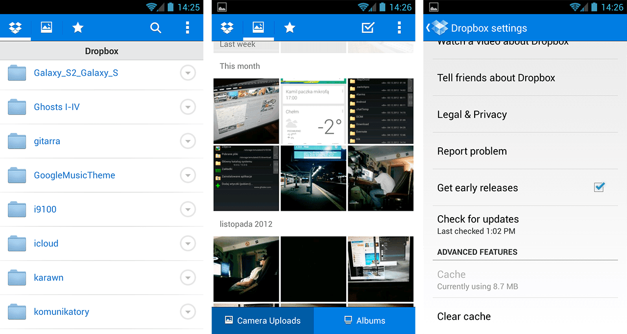 Dropbox dla Androida nareszcie potrafi zaznaczać wiele zdjęć