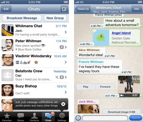 WhatsApp dla iPhone dostępny za darmo