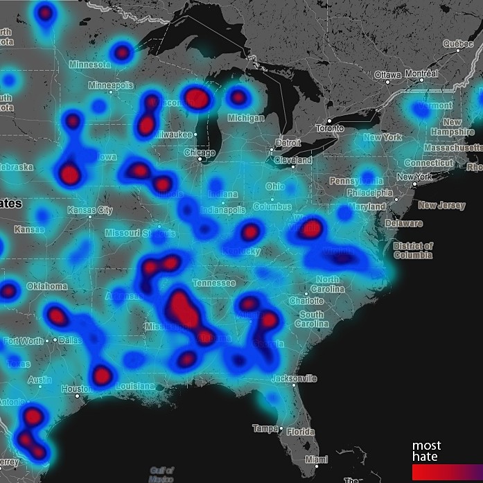Internetowa mapa nienawiści