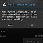 CyanogenMod: Uruchamianie aplikacji w trybie incognito