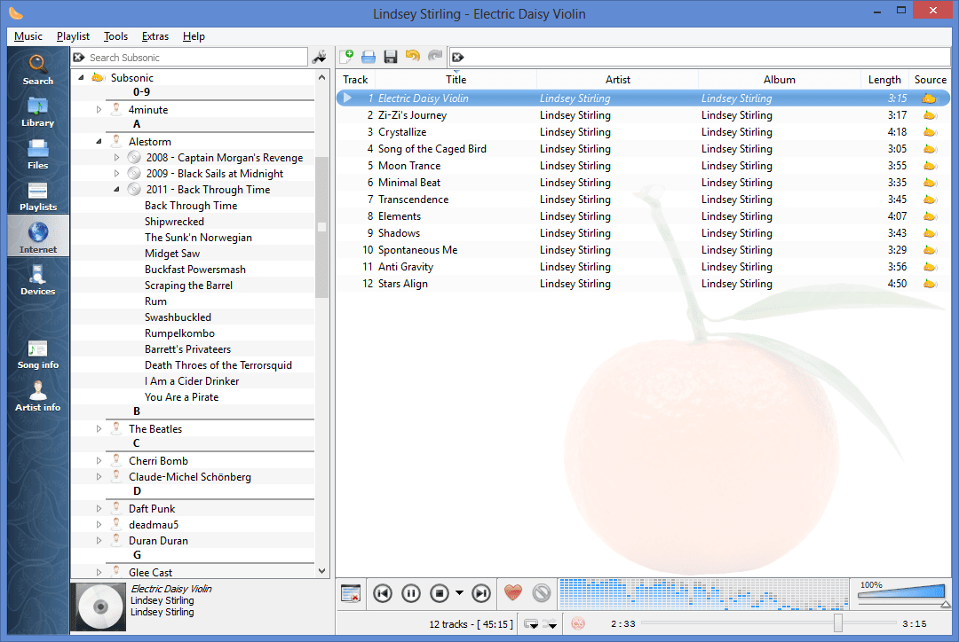 Clementine 1.2: Duża aktualizacja rozbudowanego odtwarzacza audio
