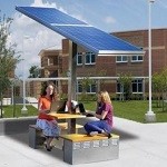 Connectable: Stoliki, które podładują Twoje urządzenia za pomocą energii słonecznej