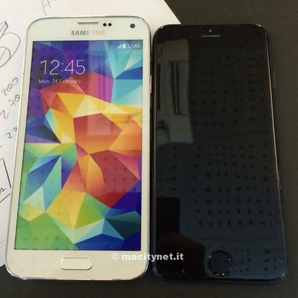 iPhone 6 porównany na zdjęciach z Samsungiem Galaxy S5
