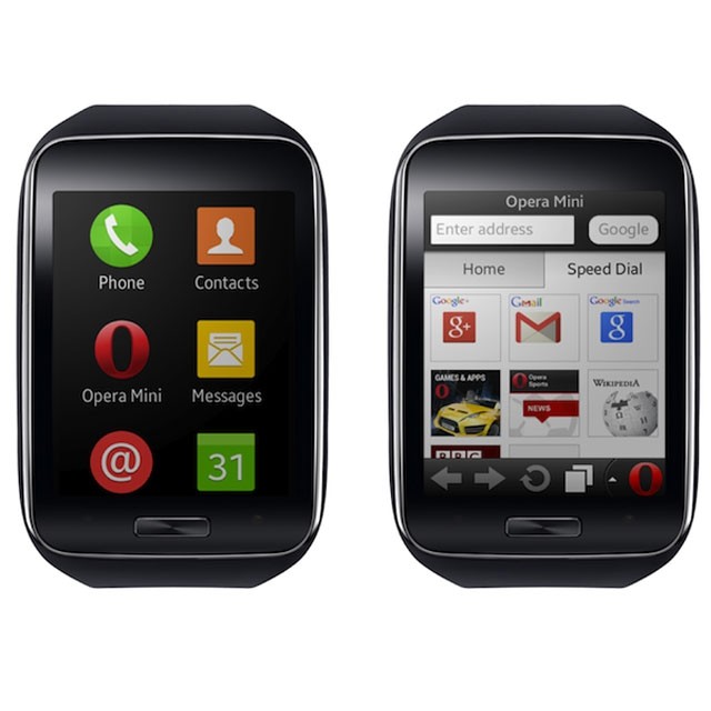 Opera Mini na zegarku Samsung Gear S