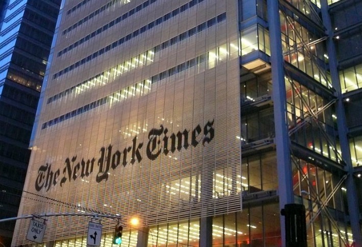 Fasada budynku NY Times