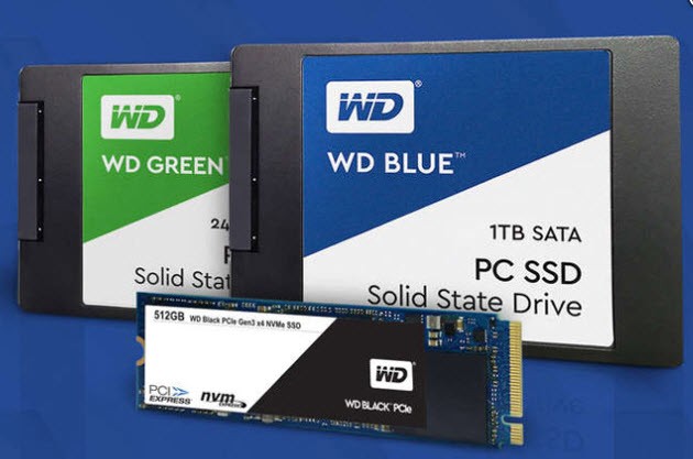 Rodzina nowych dysków SSD WD