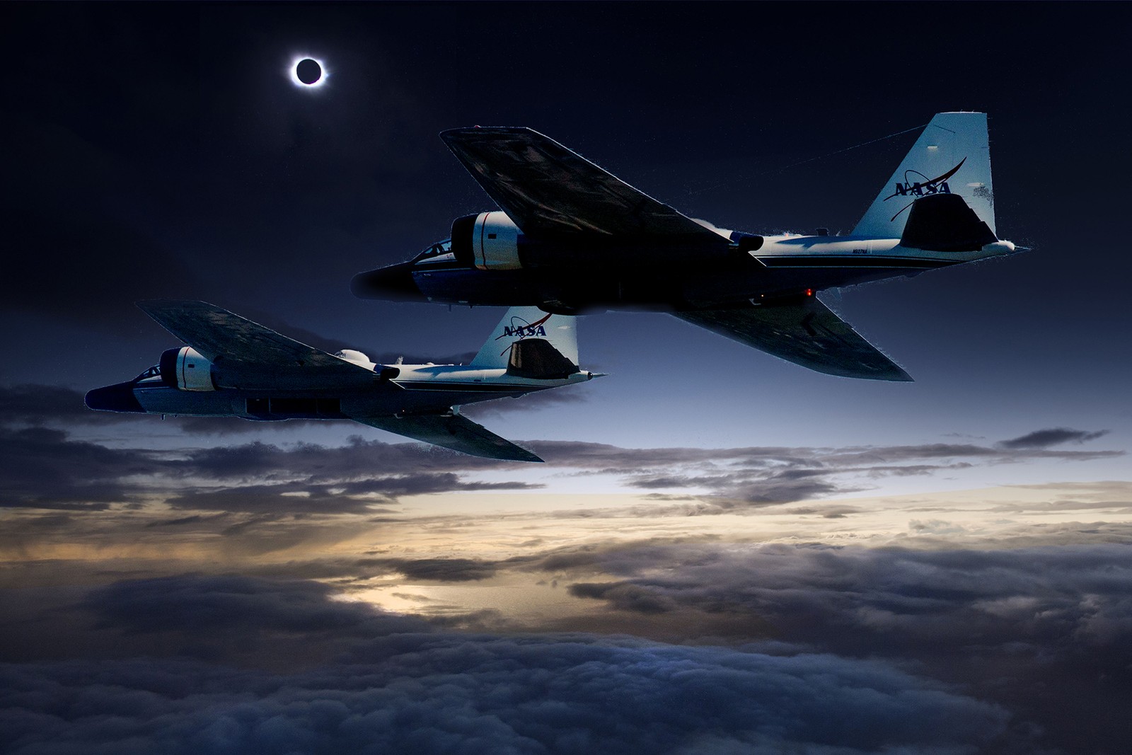 Zaćmienie Słońca będzie obserwowane przez dwa samoloty NASA.