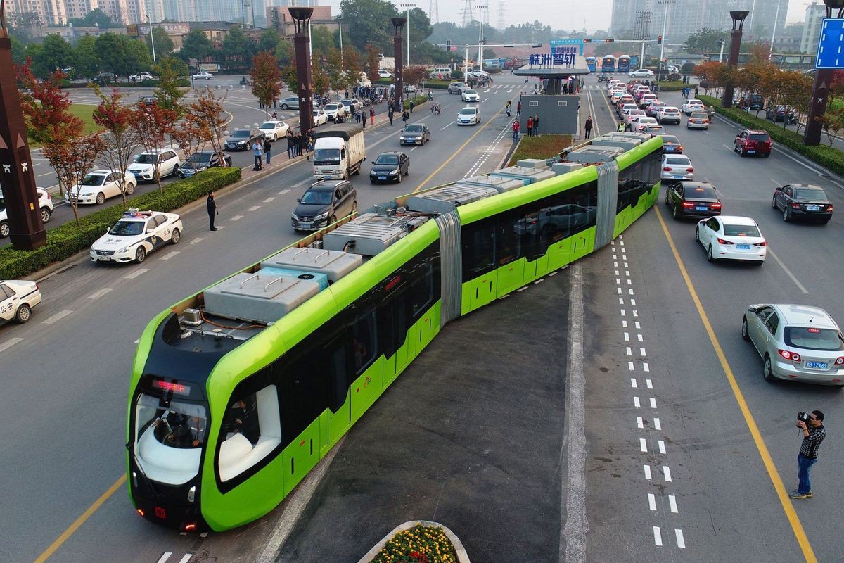 chiński tramwaj