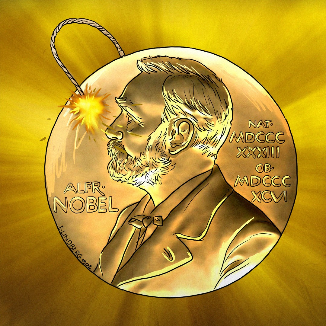 Medal z profilem Alfreda Nobla; nat. MDCCCXXXIII ob. MDCCCXCVI; lont.