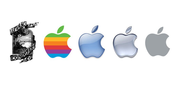 ewolucja logo apple