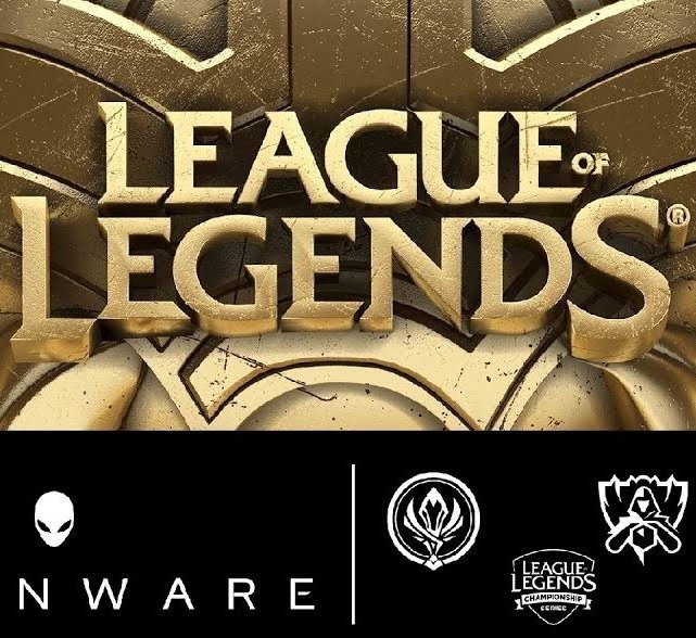 logo League od Legends; logo Alienware
