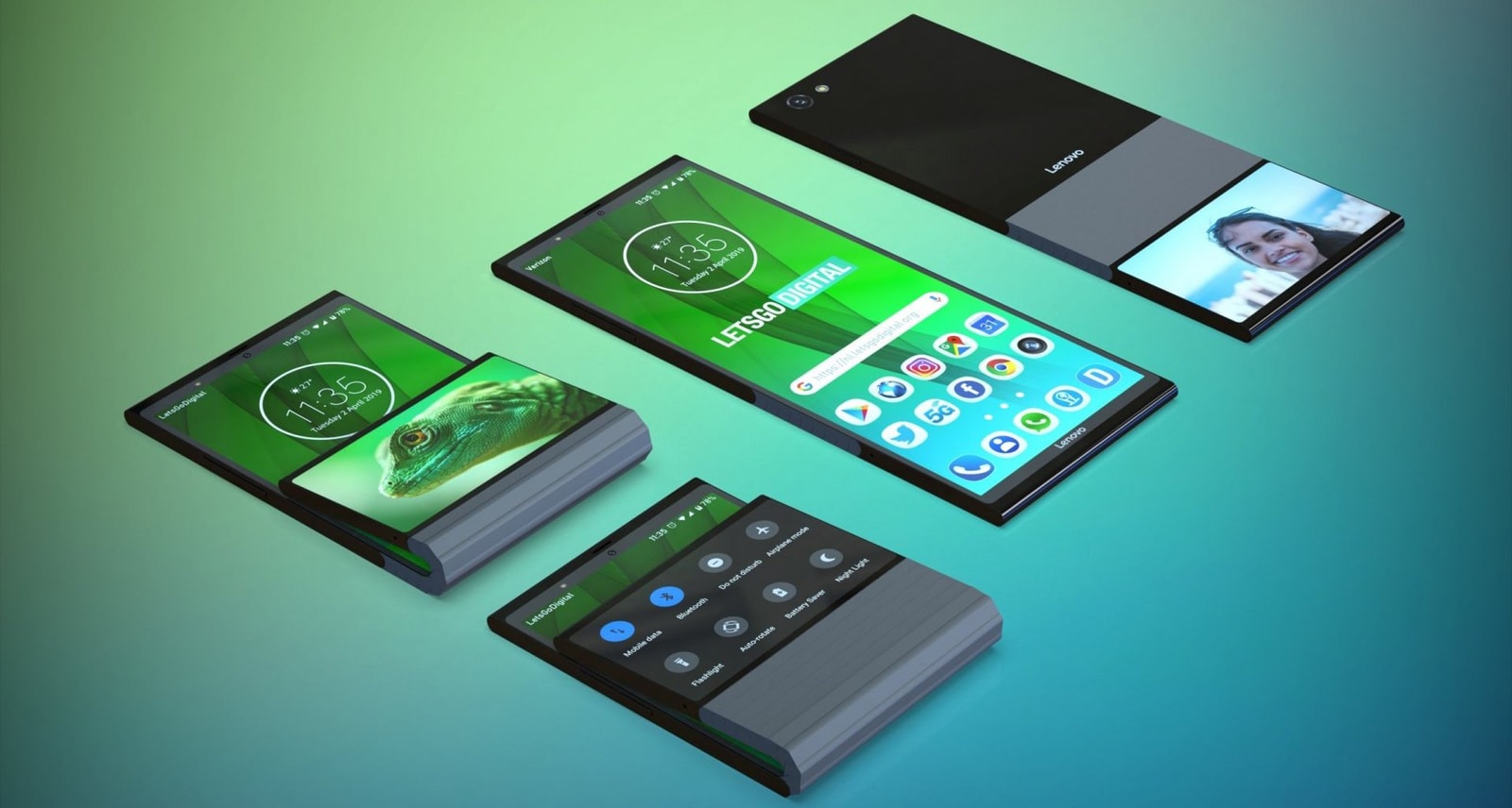 Składany smartfon Lenovo będzie można kilkukrotnie zgiąć