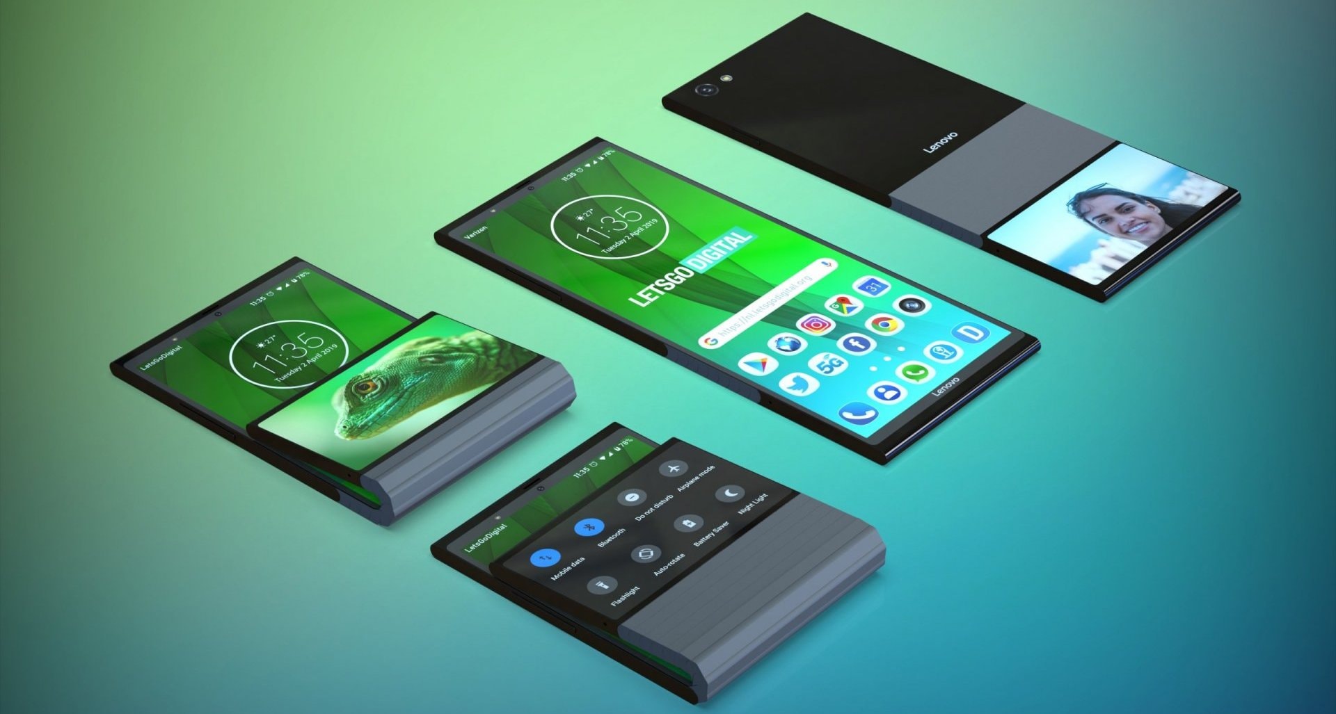 Składany smartfon Lenovo będzie można kilkukrotnie zgiąć