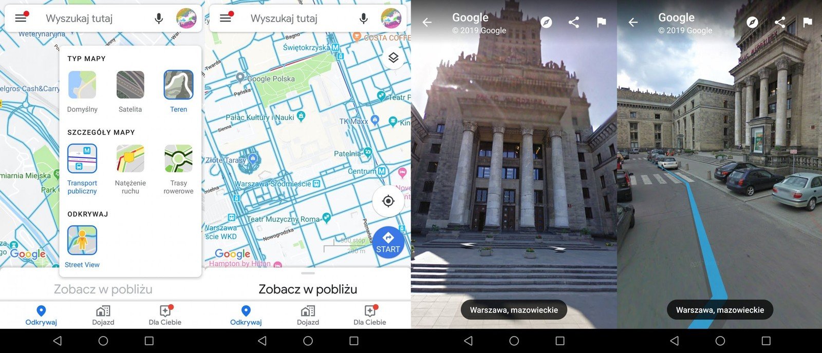 W ustawieniach Map Google pojawiła się funkcja Street View (graf. CHIP)
