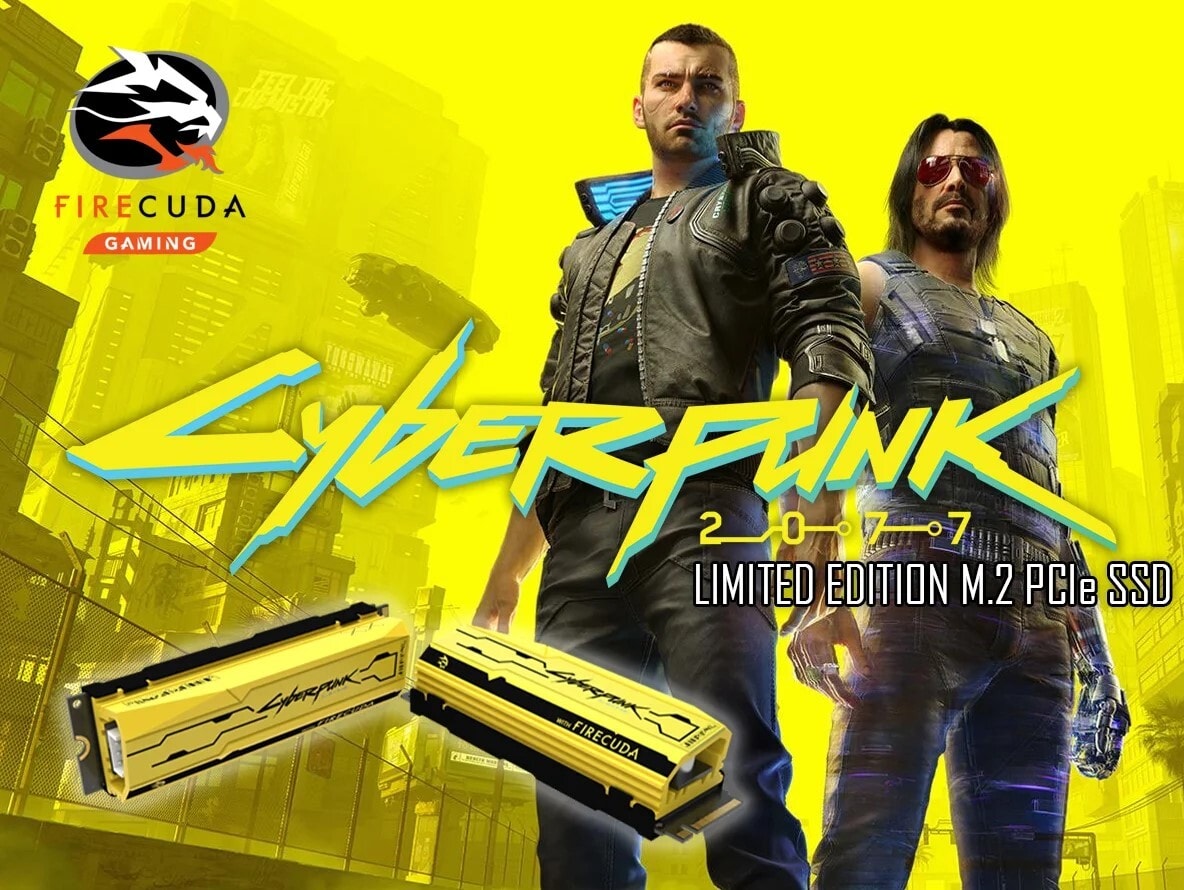 Dysk dla fanów cyberpunka, FireCuda 520 Cyberpunk 2077 Seagate, FireCuda 520 Cyberpunk 2077