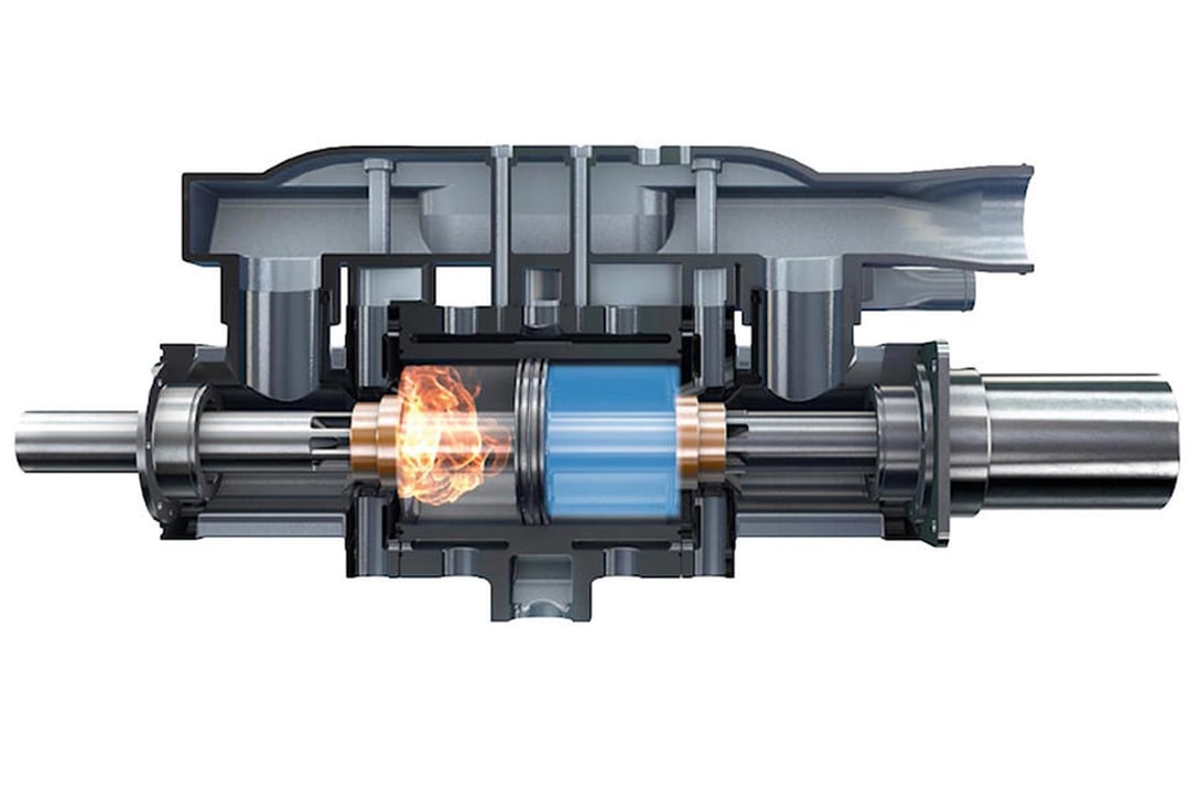 Jak działa jednotłokowy silnik wodorowy Aquarius, składający się z 20 elementów?
