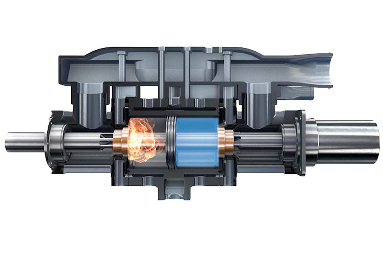 jednotłokowy silnik wodorowy Aquarius,