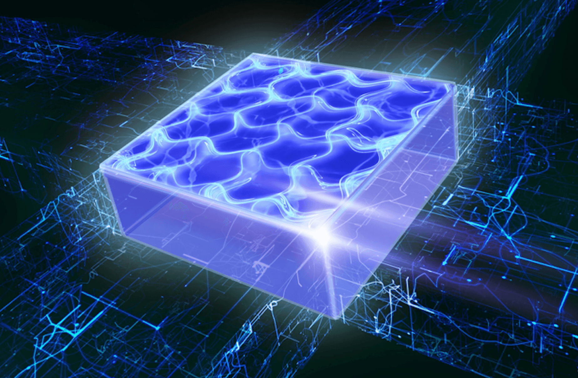 Wizja artystyczna dwuwymiarowego nadpłynnego kryształu