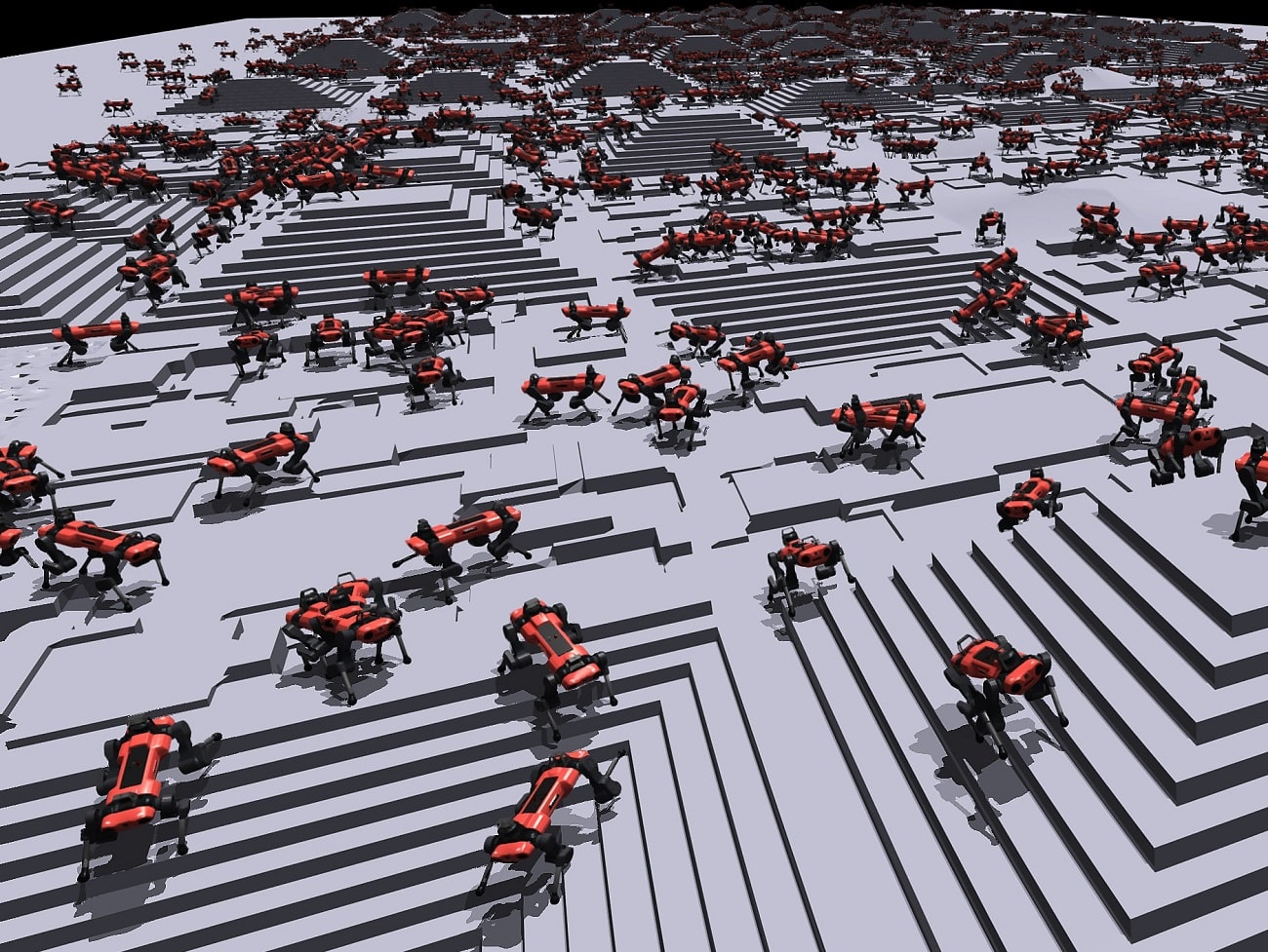 Roboty uczą się chodzić w wirtualnym świecie. Oto jak działa ten proces