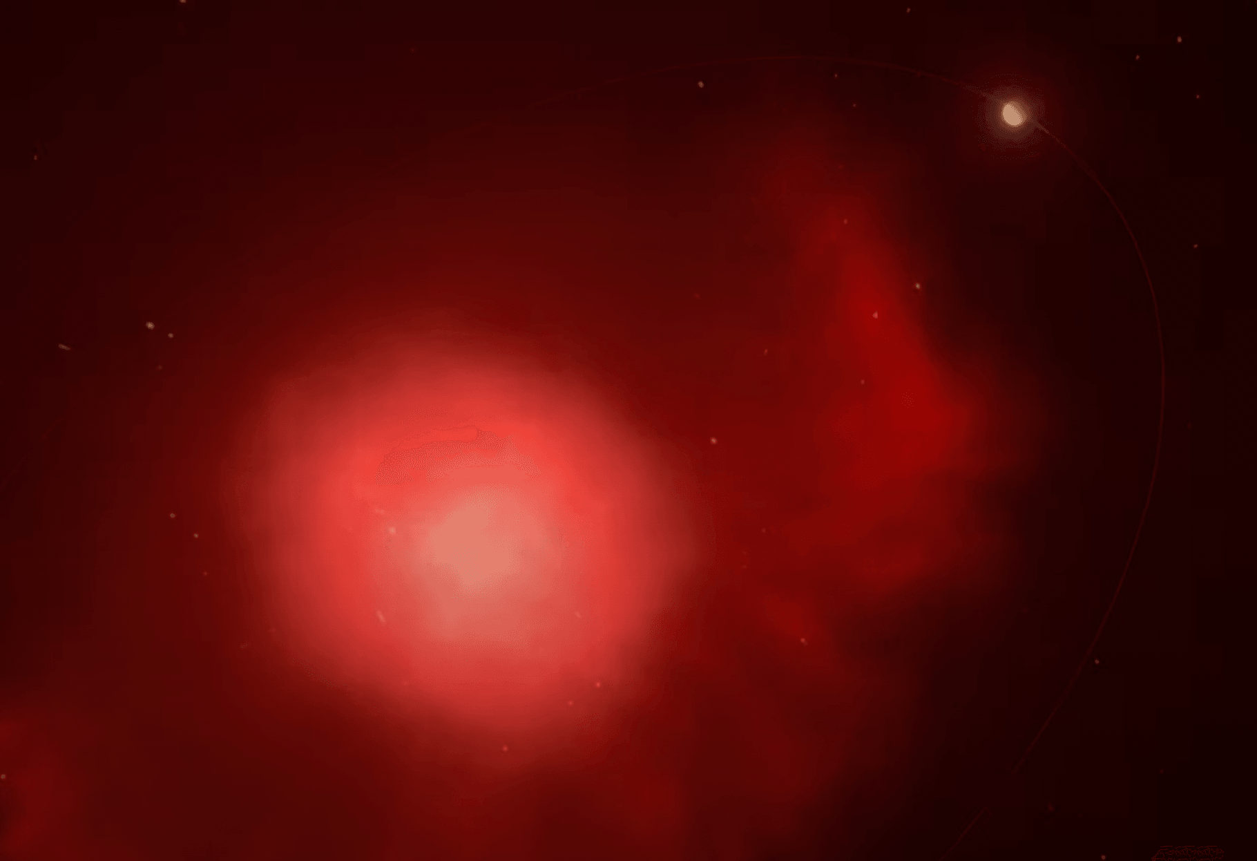 Symulacja egzoplanety okrążającej białego karła