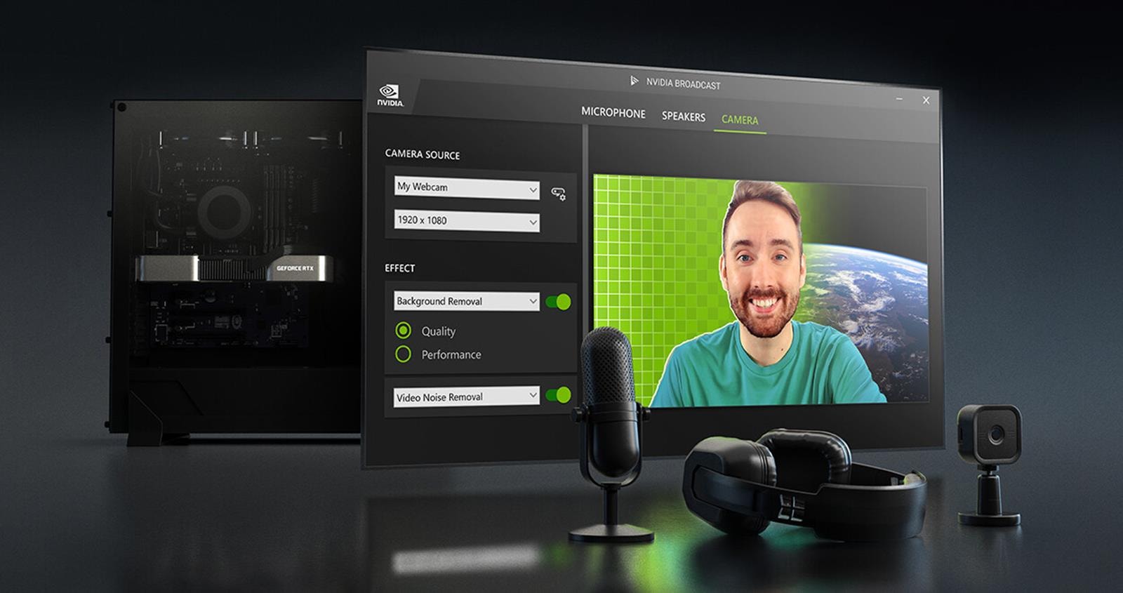 NVIDIA Broadcast, sztuczna inteligencja w służbie domowego studia nagrań