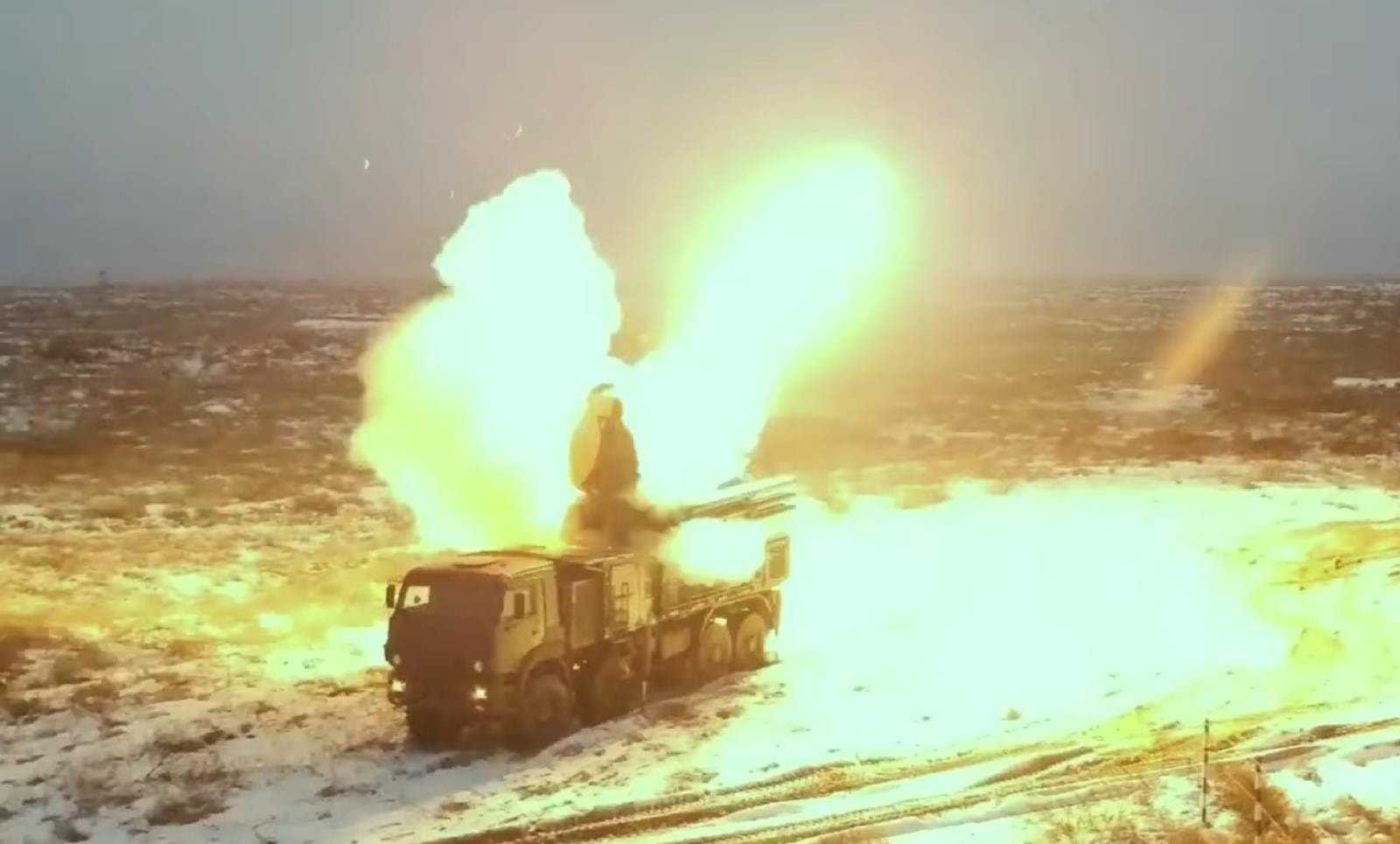 Tak strzela Pancyr, nagranie zestawu przeciwlotniczego, nagranie Pancyr, rosyjski Pancyr, nagranie zestawu pancyr