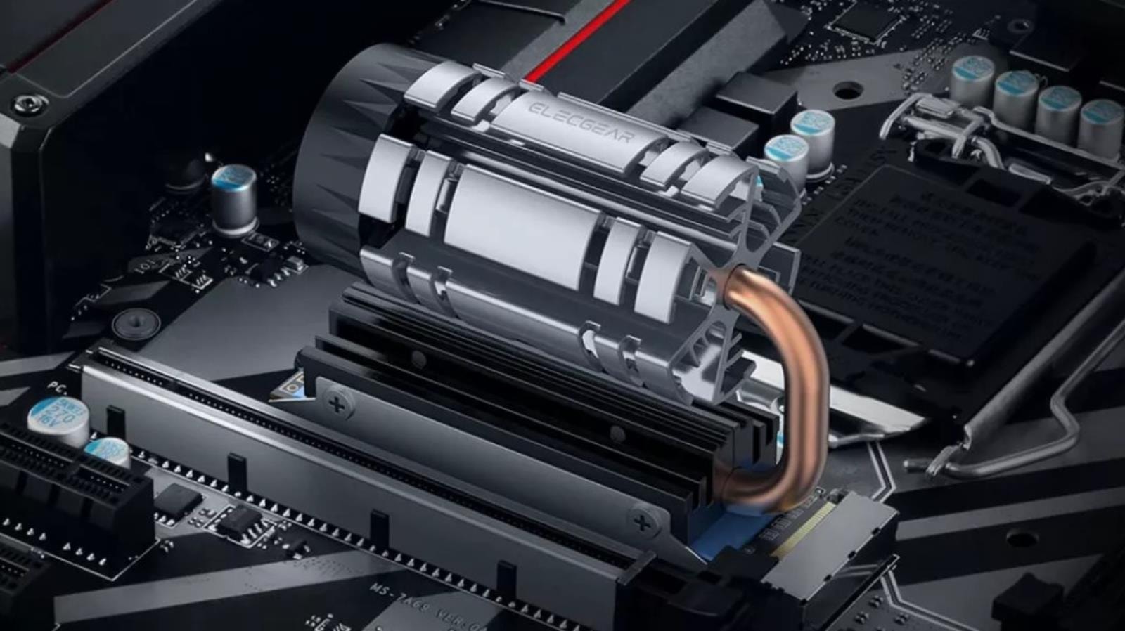 Takiego chłodzenia dysku M.2, ElecGear M11 wygląda jak silnik odrzutowy, ElecGear M11