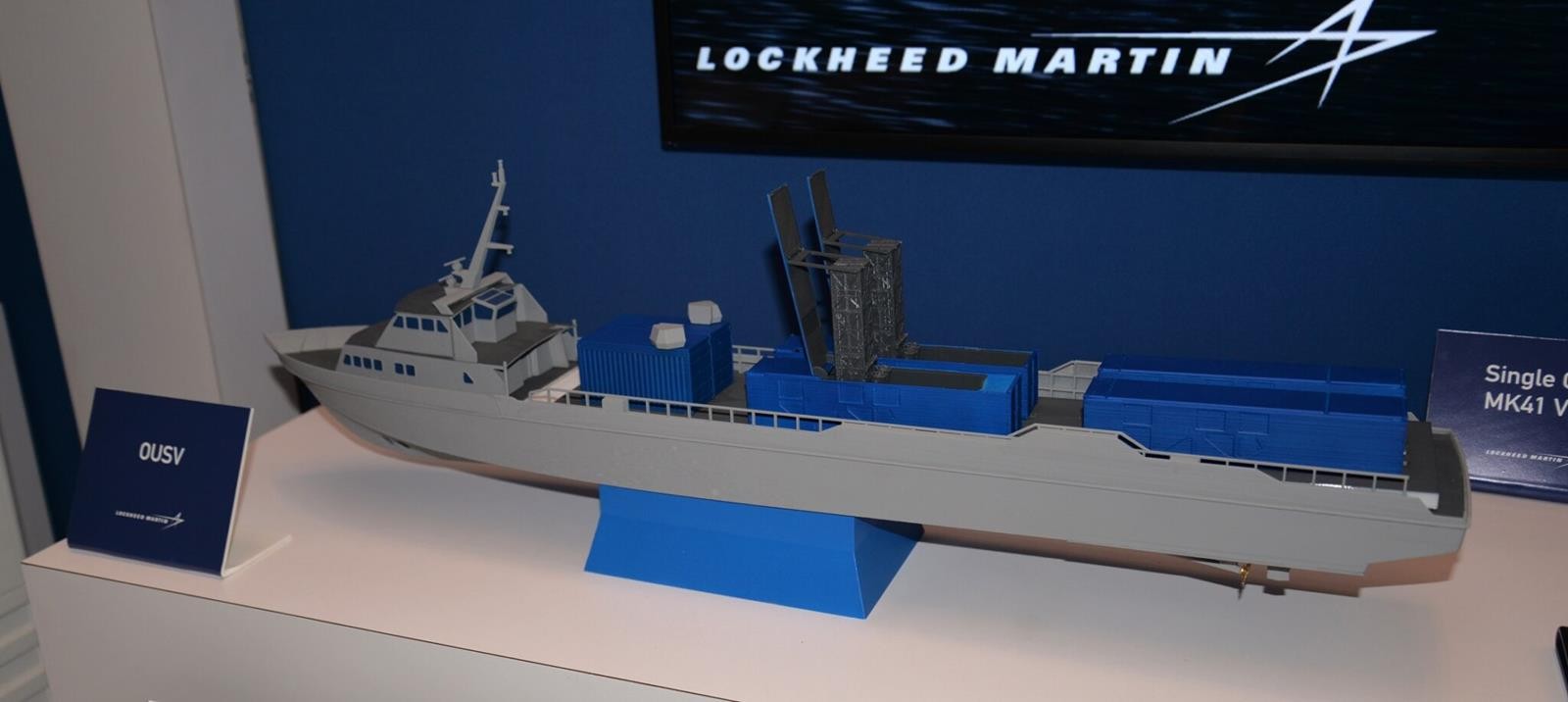 Lockheed Martin pokazał swojego OUSV, OUSV, bezzałogowy okręt uzbrojony w 16 wyrzutni Mark 41 VLS
