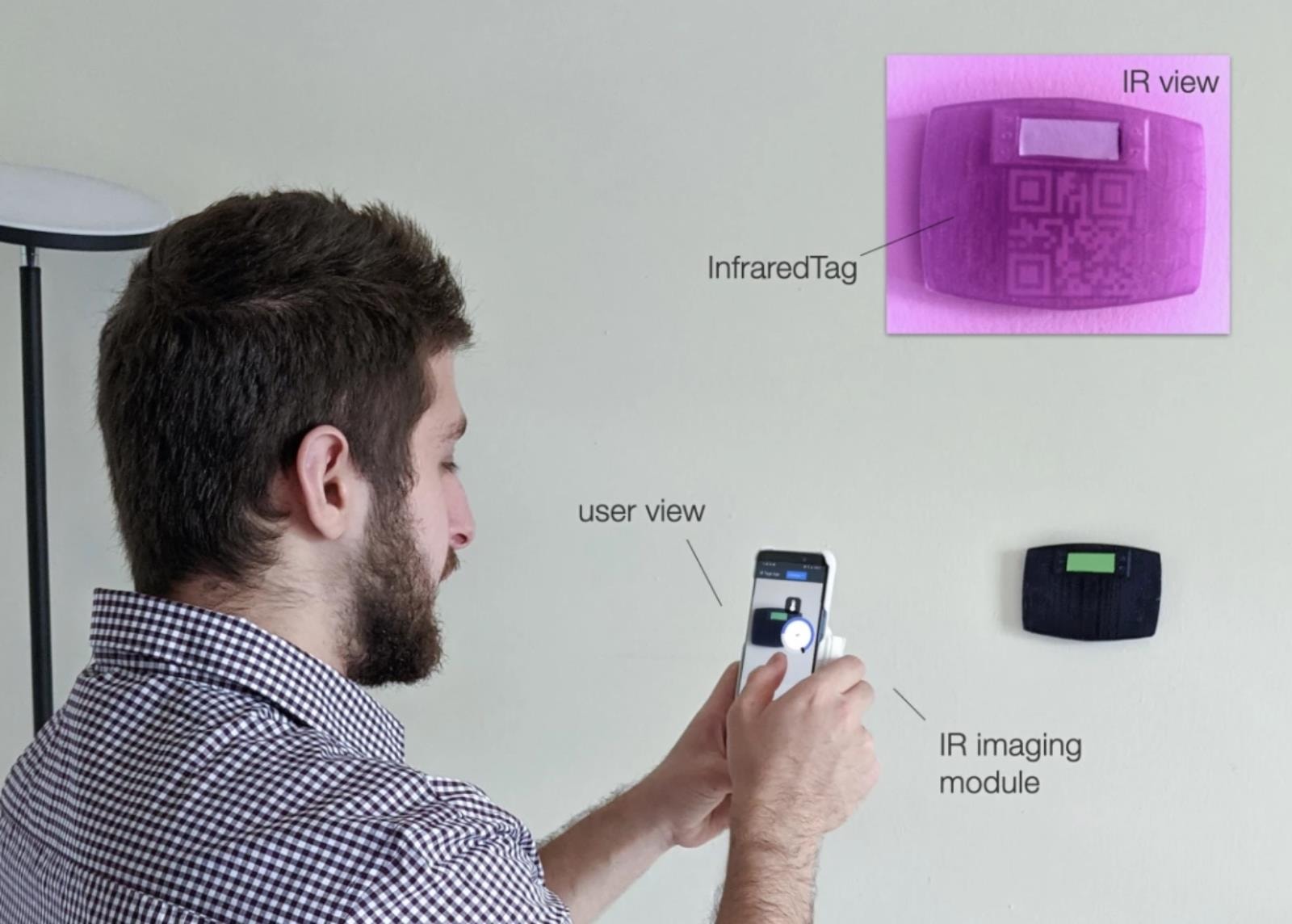 Niewidzialne kody kreskowe na wydrukach 3D, InfraredTags
