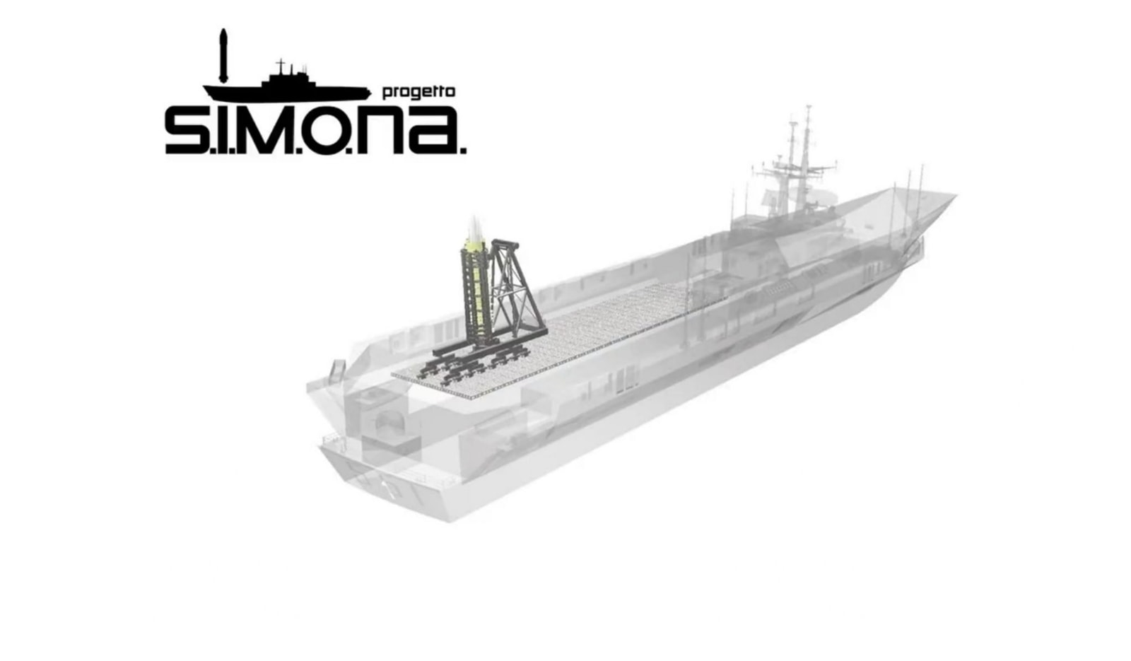 C551, lotniskowiec C551, Włosi przerobią lotniskowca w platformę startową rakiet kosmicznych, C551 zmieni sięw ramach programu SIMONA