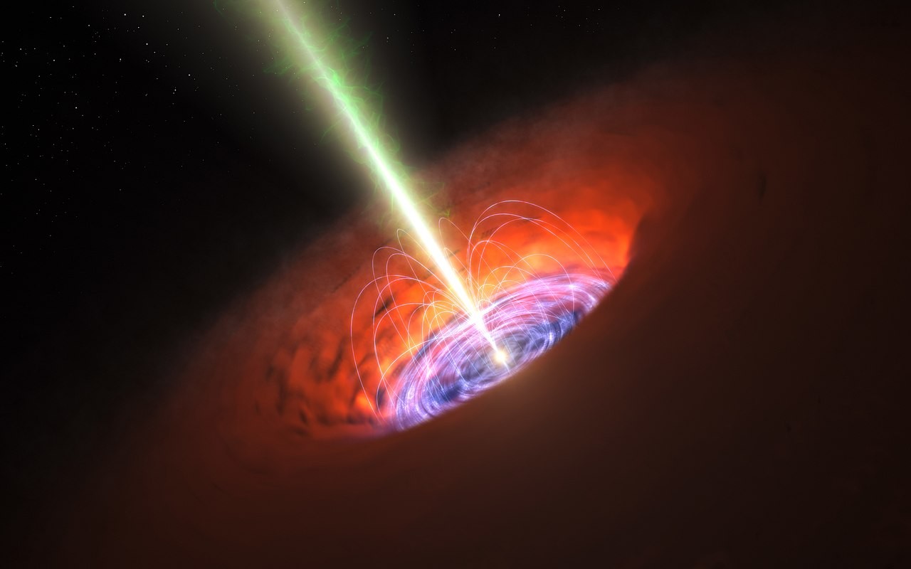 Czarna dziura jakiej jeszcze nie było.  Ukrywała się przed astronomami w sąsiedniej galaktyce
