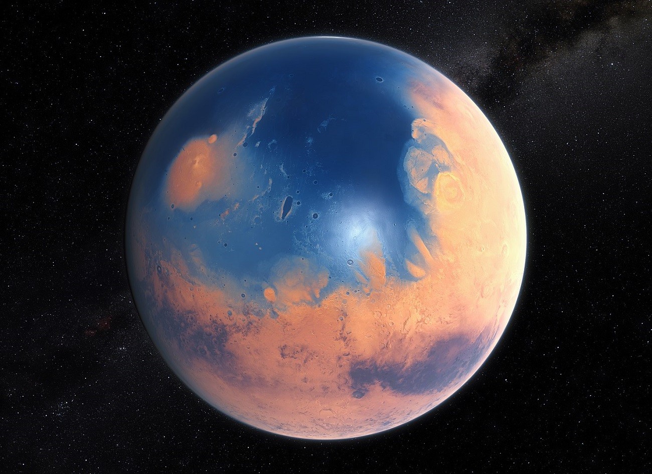 Jeśli Mars posiadał dawniej oceany, to co się z nimi stało?