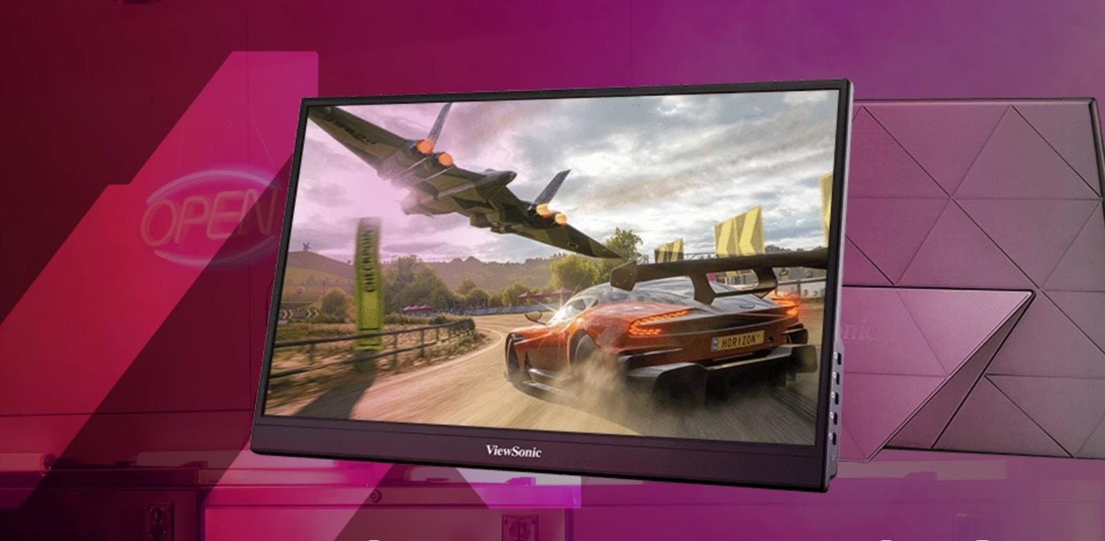 Nadeszła nowa era gamingowych monitorów, ViewSonic pokazała mobilny monitor VX1755, mobilny monitor VX1755, VX1755