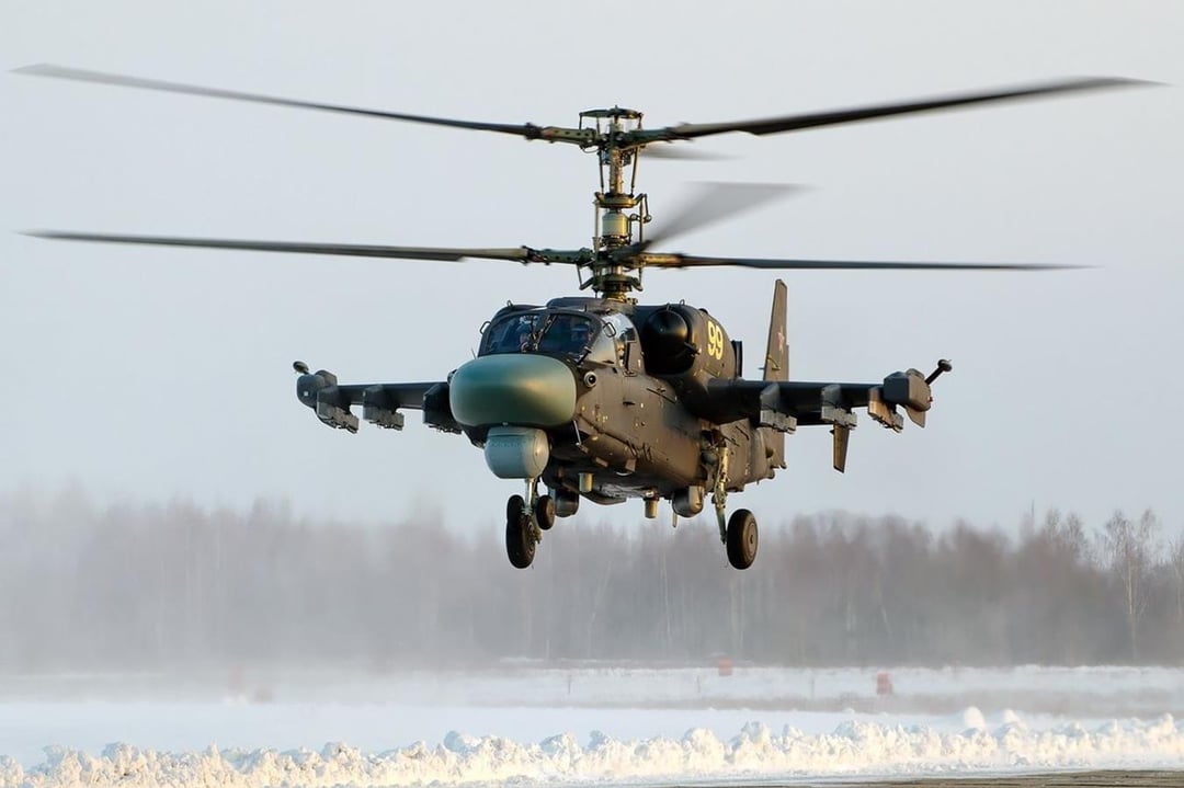 Śmigłowce szturmowe Ka-52 Aligator, czyli podstawowy sprzęt Rosji do panowania w powietrzu