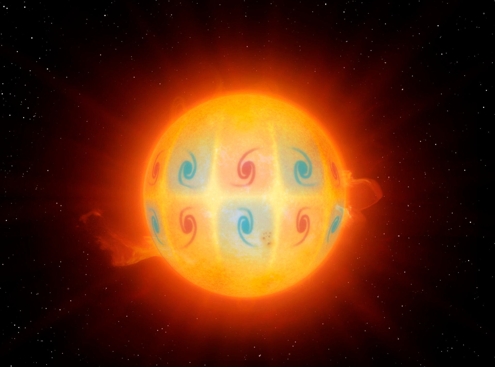 Wizualizacja HFR na Słońcu