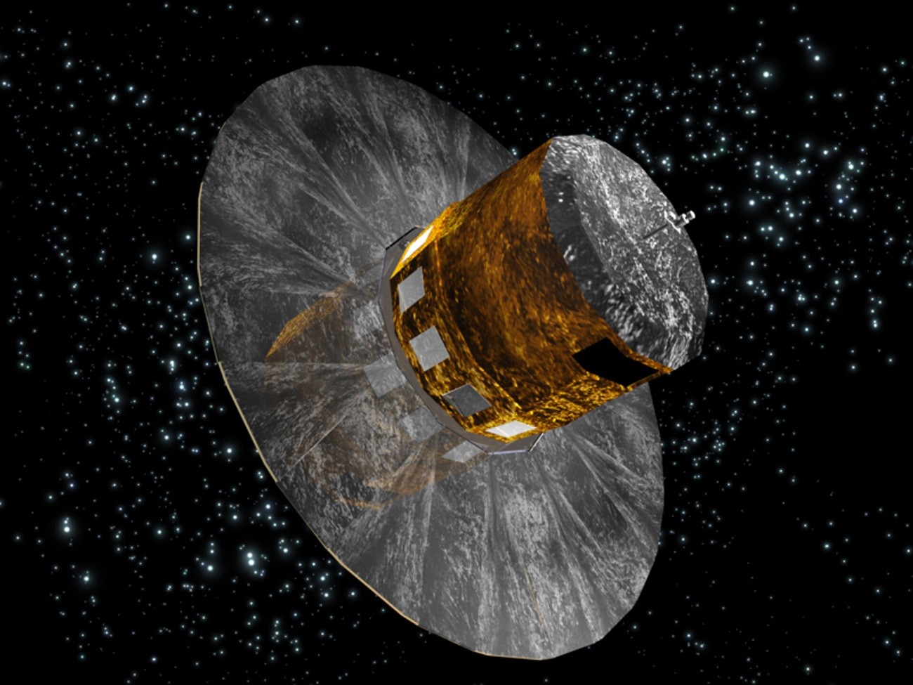 Kosmiczny Teleskop Jamesa Webba dostrzeżony z miliona kilometrów. Sfotografowała go sonda Gaia