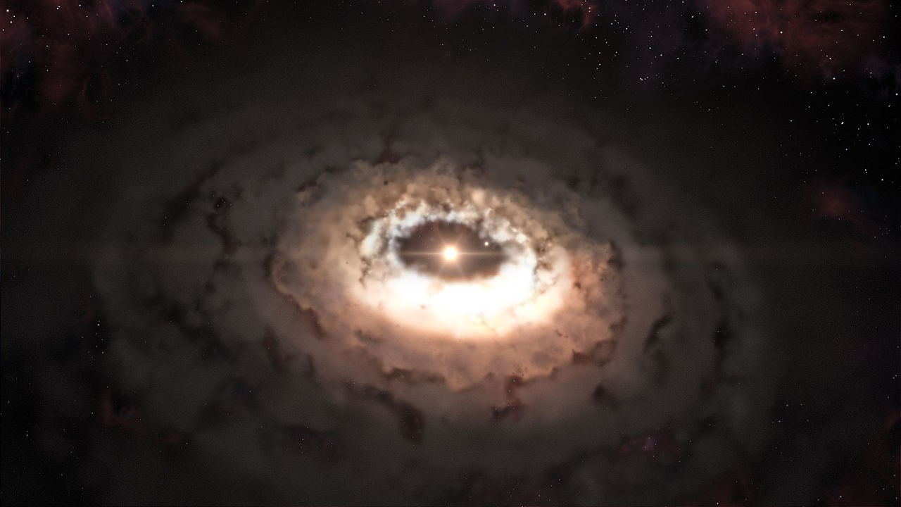 Dysk protoplanetarny zawiera rekordowo dużą cząstkę. Jej analizy mogą wyjaśnić, jak powstało życie