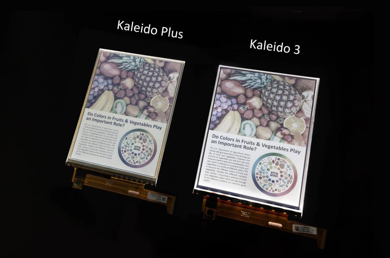 Firma E Ink, kolorowy papier elektroniczny, Kaleido 3