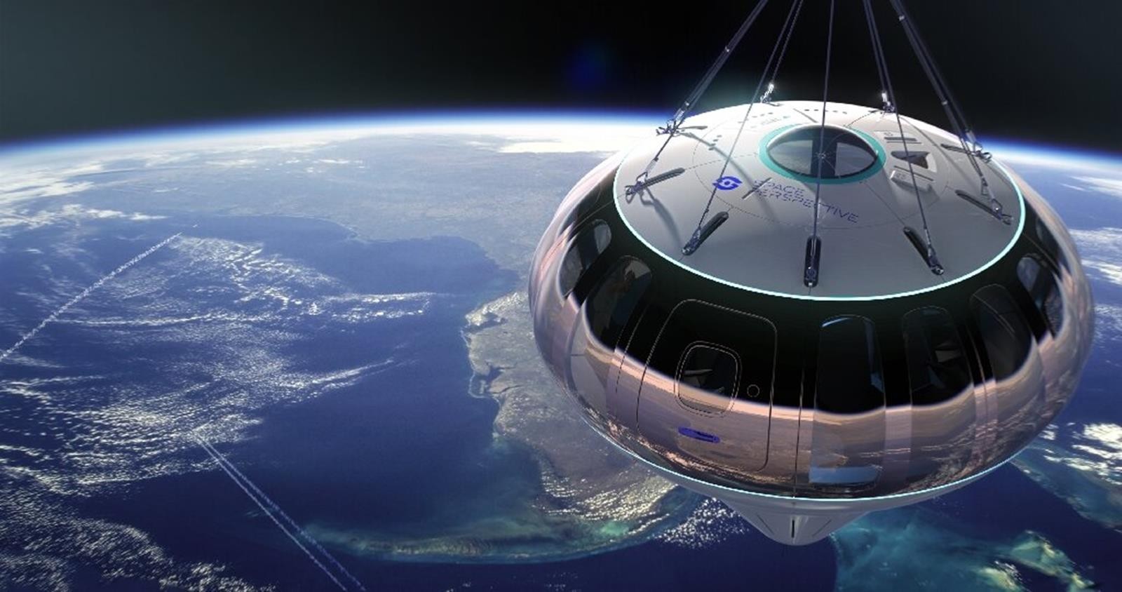 luksusowe kabiny balonów kosmicznych Space Perspective, balony kosmiczne, Space Perspective