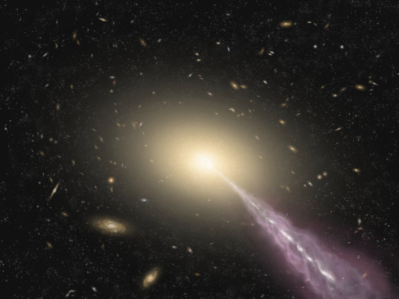 Naukowcy zbadali nieznaną strukturę w odległej galaktyce. W tle zagadka związana z kwazarami