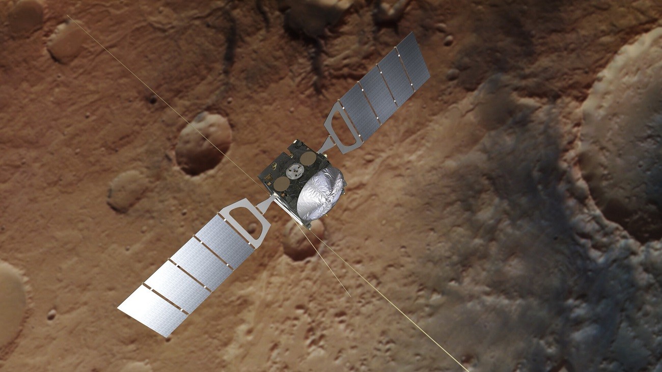 Marsjańskie oko spogląda na tamtejszą sondę. Co uwieczniła Mars Express?