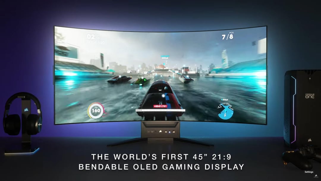 Ten monitor wykrzywicie sami! XENEON FLEX OLED to pierwszy gamingowy monitor z konfigurowalnym zakrzywieniem