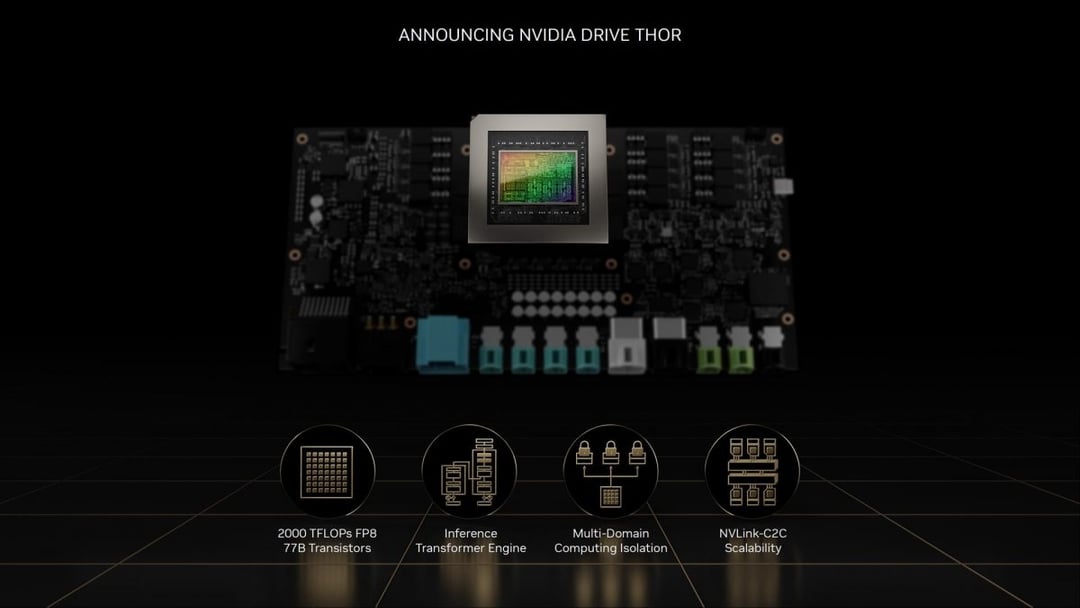 Cyfrowy mózg dla autonomicznych samochodów. Oto DRIVE Thor od NVIDIA