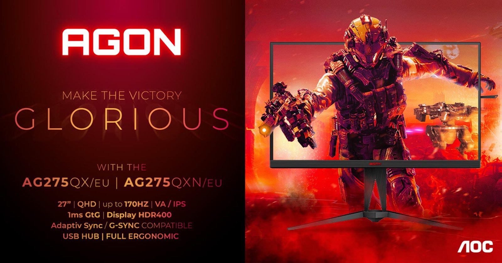 Monitory AGON piątej generacji, AOC,