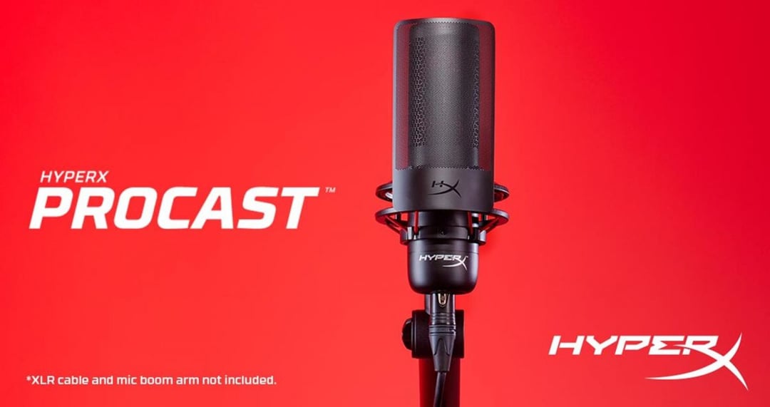 Jakość z najwyższej półki, czyli ozłocony mikrofon ProCast XLR od HyperX