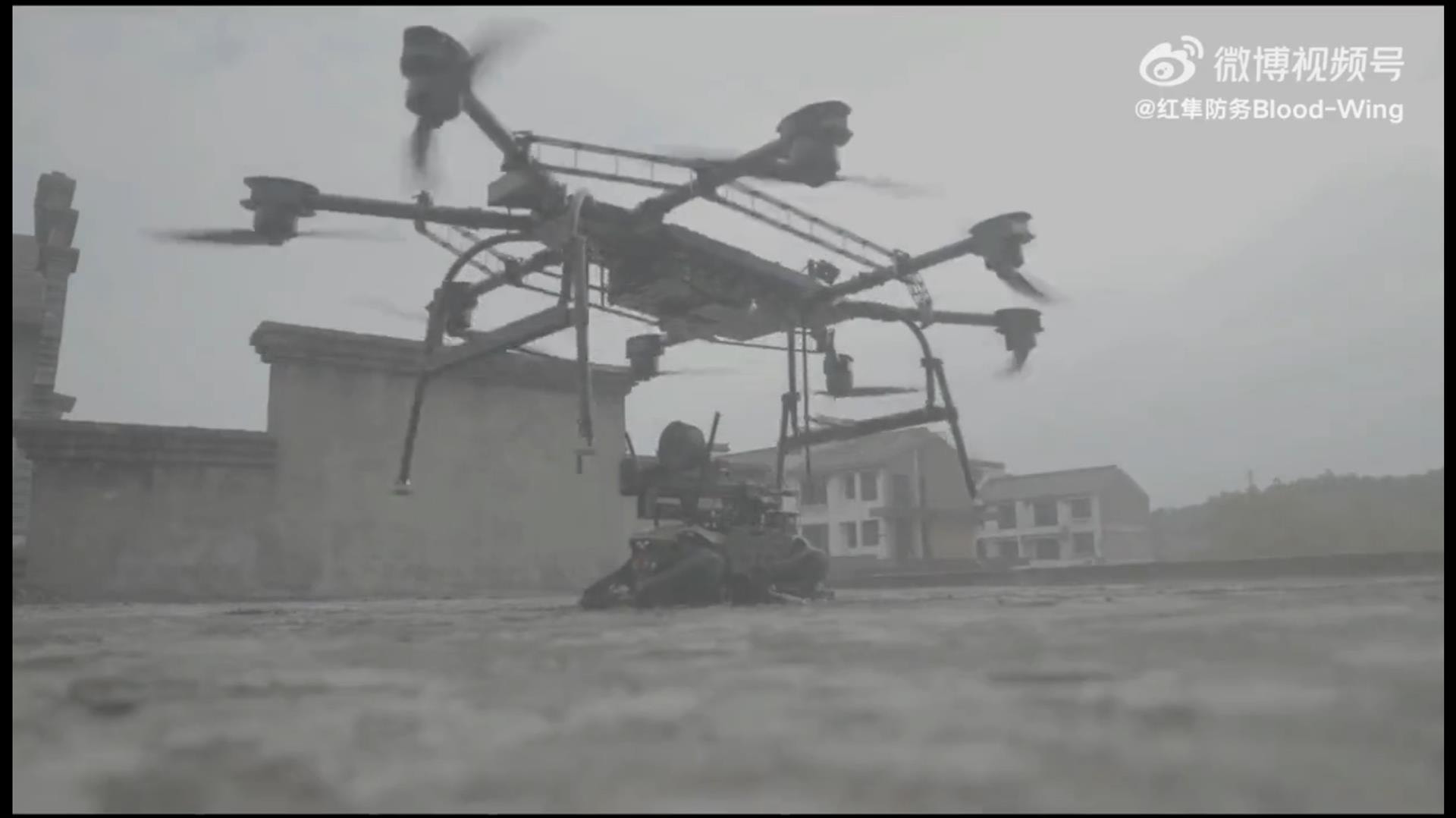 chińskie zrzuty zrobotyzowanych psów bojowych