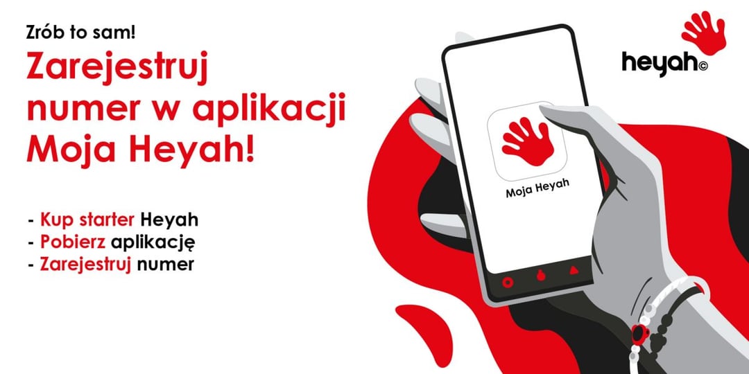 Jesteś klientem Heyah? Możesz zarejestrować numer w aplikacji