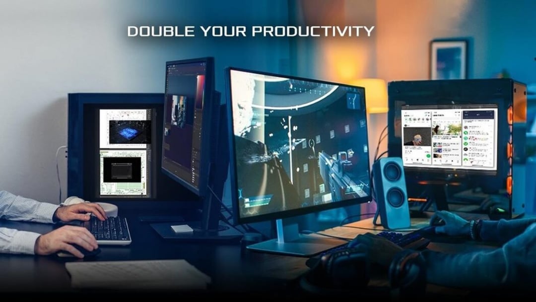 Nie masz na biurku miejsca na drugi monitor? ASRock na to – nie ma problemu, zamontuj go w obudowie peceta
