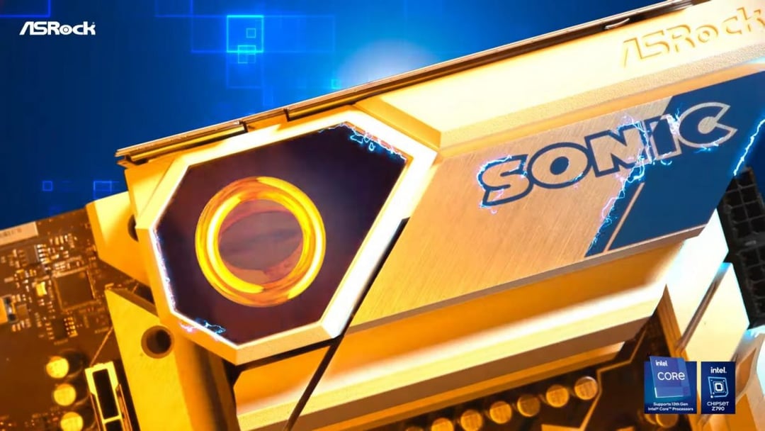 ASRock pokazał specialną płytę inspirowaną Sonikiem. Oby była tak szybka, jak fioletowy jeż